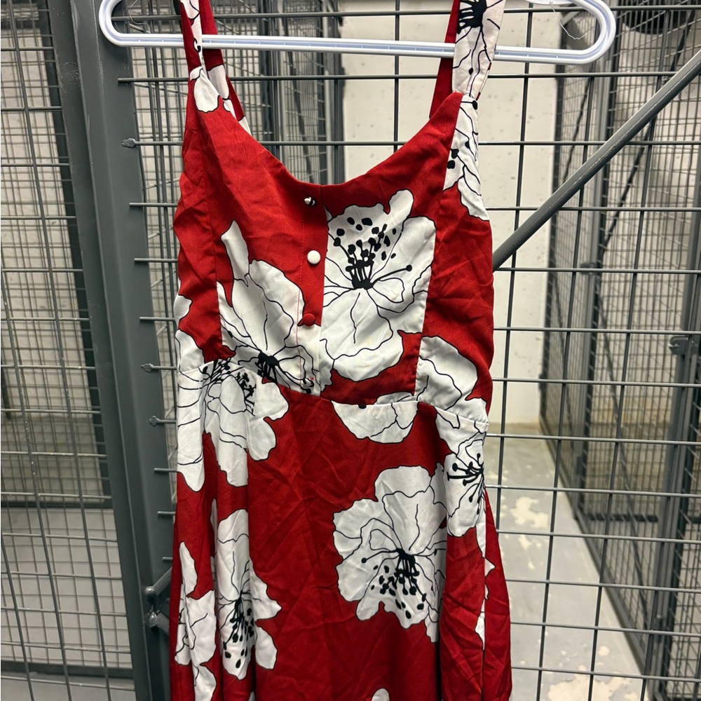 Holiday Lady Sexy Red Skirt Half-Backless